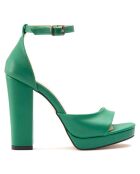 Sandales Martha vertes - Talon 11.5 cm