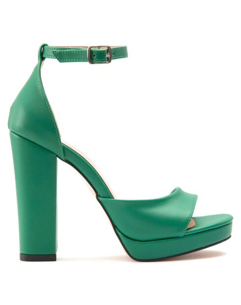 Sandales Martha vertes - Talon 11.5 cm