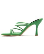Mules Josephine vertes - Talon 8 cm