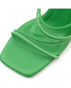 Mules Josephine vertes - Talon 8 cm