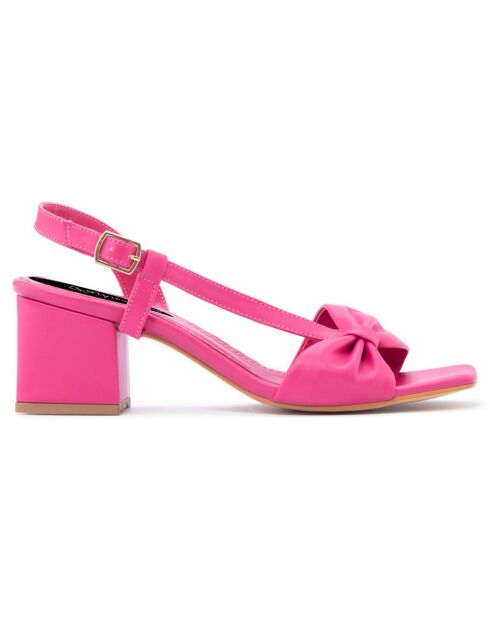 Sandales Senda fuchsia - Talon 6 cm