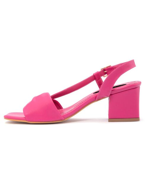 Sandales Senda fuchsia - Talon 6 cm