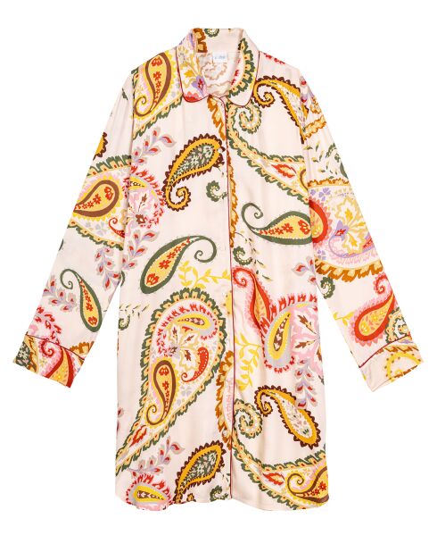 Chemise de nuit boutonnée Allegra multicolore