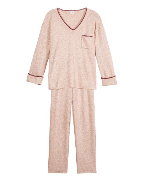Pyjama Alpaga beige rose