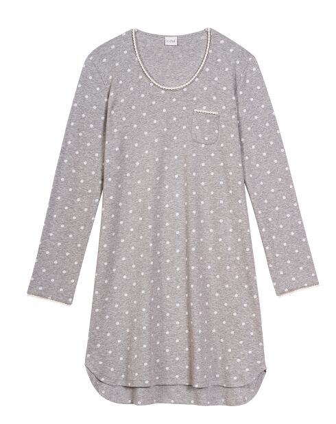 Chemise de nuit Chamade gris chiné