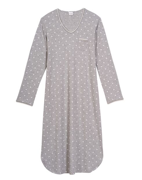 Chemise de nuit Chamade gris chiné