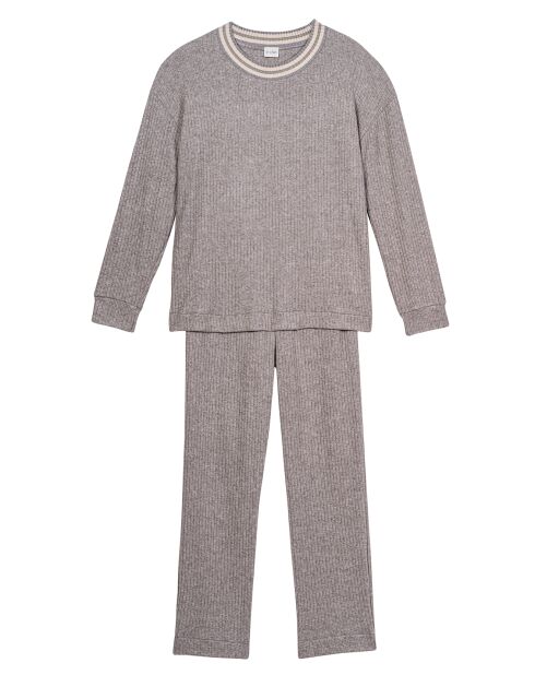 Ensemble Top & Jogging Esmée gris chiné