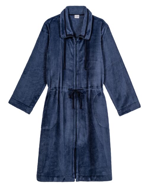 Veste d'intérieur en peluche flanelle Essentiel prusse