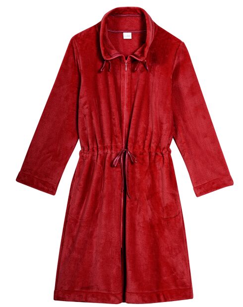 Veste d'intérieur en peluche flanelle Essentiel tomette
