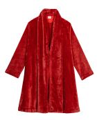 Robe de chambre en peluche flanelle Essentiel tomette