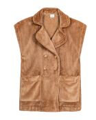 Veste d'intérieur en peluche flanelle Essentiel dorée