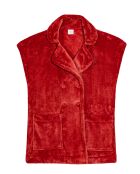 Veste d'intérieur en peluche flanelle Essentiel tomette