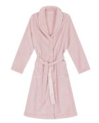 Robe de chambre en peluche flanelle Essentiel bois de rose