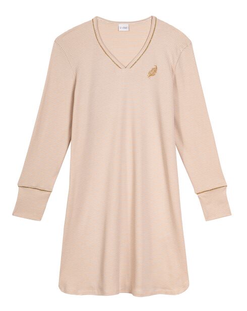 Chemise de nuit Garance doré/écru