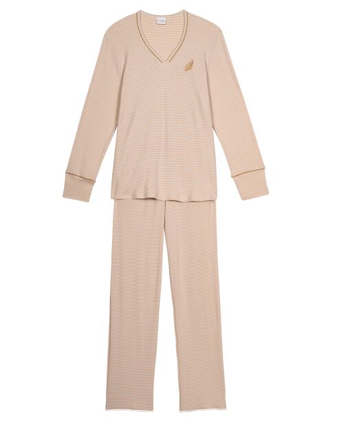 Pyjama Garance doré/écru