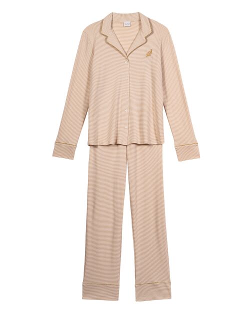 Pyjama Garance doré/écru