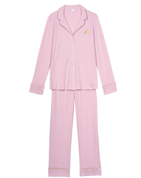 Pyjama Garance rose/blanc