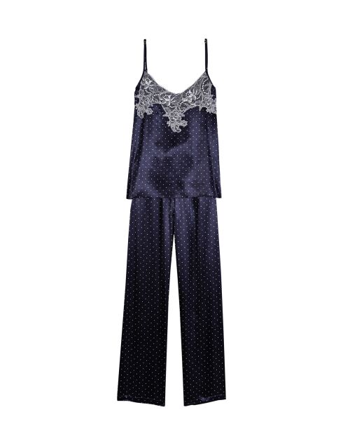 Pyjama en satin Moon marine