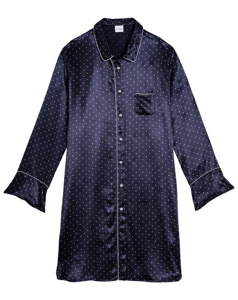 Liquette en satin Moon marine