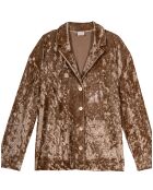 Veste d'intérieur en velours Platine dorée