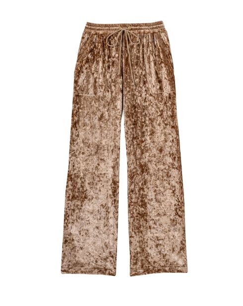 Pantalon en velours Platine doré