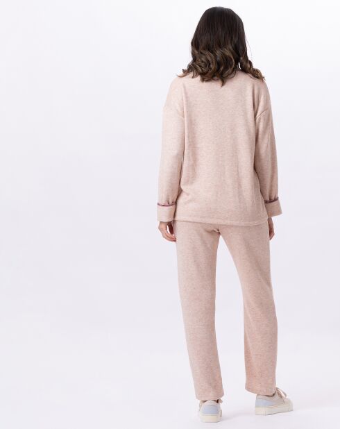 Pyjama Alpaga beige rose