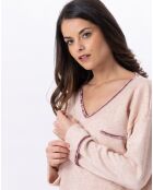 Pyjama Alpaga beige rose