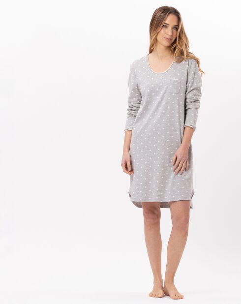 Chemise de nuit Chamade gris chiné