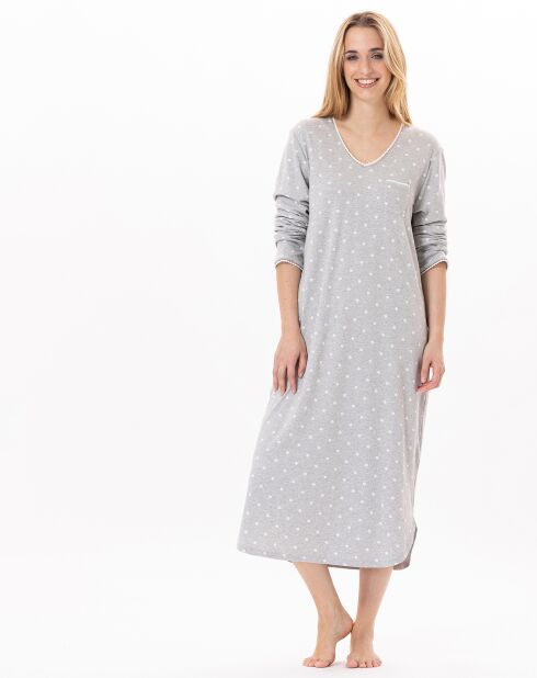 Chemise de nuit Chamade gris chiné