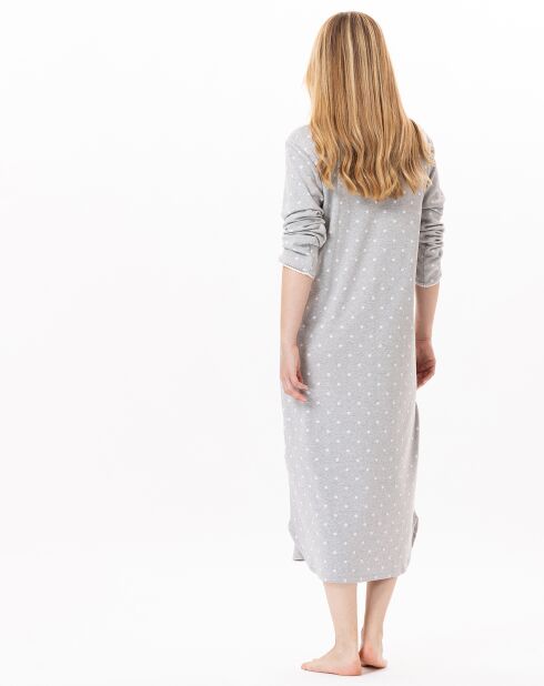 Chemise de nuit Chamade gris chiné
