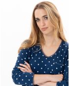 Chemise de nuit Chamade prusse