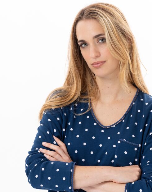 Chemise de nuit Chamade prusse