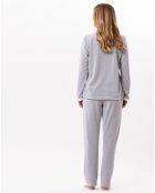 Pyjama en micropolaire Douce gris chiné