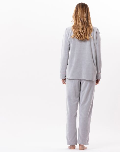 Pyjama en micropolaire Douce gris chiné