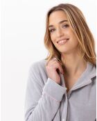 Pyjama en micropolaire Douce gris chiné