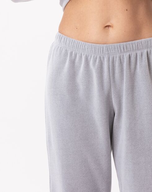 Pyjama en micropolaire Douce gris chiné