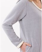 Chemise de nuit en micropolaire Douce gris chiné