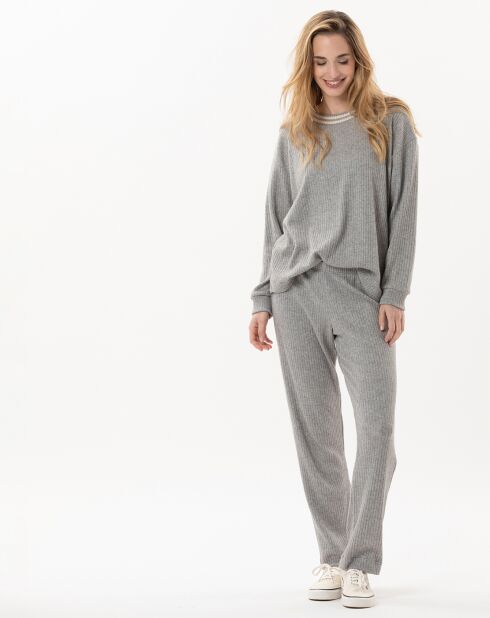 Ensemble Top & Jogging Esmée gris chiné