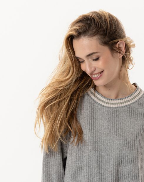 Ensemble Top & Jogging Esmée gris chiné