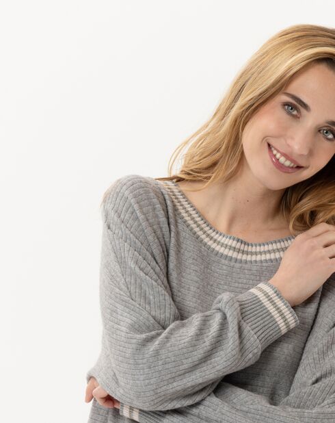 Robe Esmée gris chiné