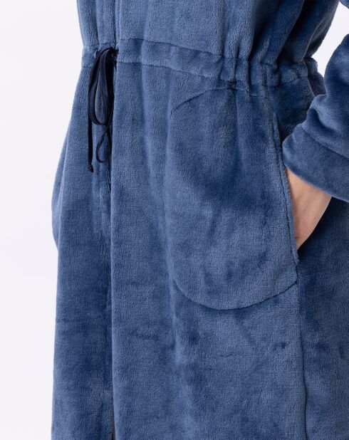 Veste d'intérieur en peluche flanelle Essentiel prusse