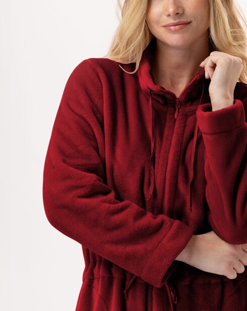 Veste d'intérieur en peluche flanelle Essentiel tomette