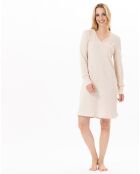 Chemise de nuit Garance doré/écru
