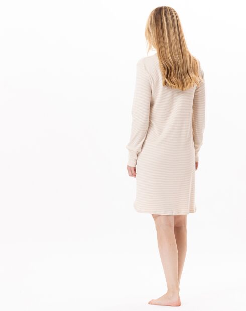 Chemise de nuit Garance doré/écru