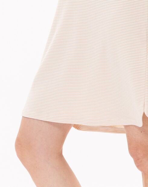 Chemise de nuit Garance doré/écru