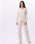 Pyjama Garance doré/écru