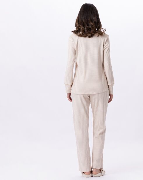 Pyjama Garance doré/écru