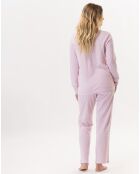 Pyjama Garance rose/blanc