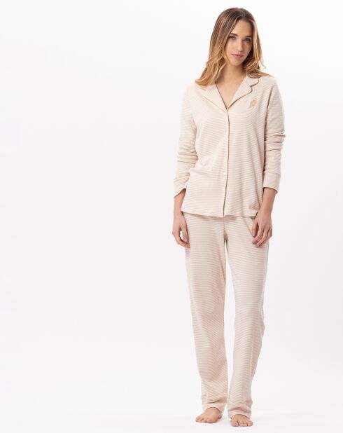 Pyjama Garance doré/écru