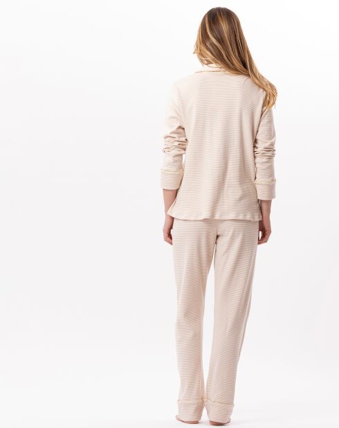 Pyjama Garance doré/écru